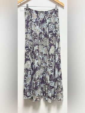 CAbi Floral Maxi Skirt in Shell: 100% Silk
Lining: 100% Polyester